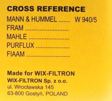 Фильтр масляный для Ursus C-330, C-360 OP647, 93407505