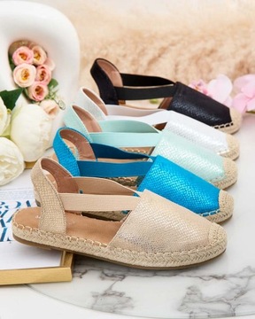 ZIELONE ESPADRYLE DAMSKIE NEVVA 39