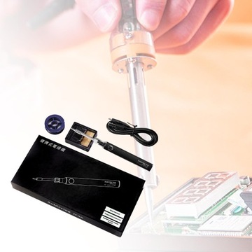 Набор жал для электрического паяльника 5 В, черный