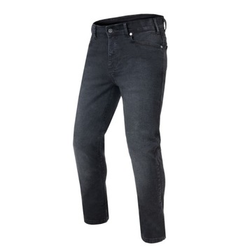 SPODNIE JEANS REBELHORN CLASSIC III REGULAR FIT WASHED BLACK (W42L34)