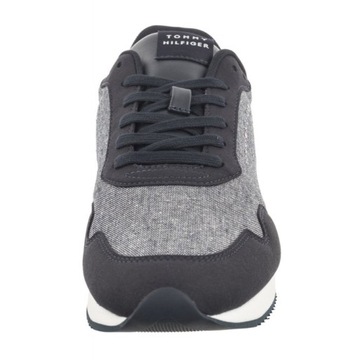 Buty Sneakersy Męskie Tommy Hilfiger Lo Runner Mix Chambray Granatowe