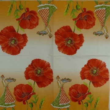 serwetki IHR 33x33 - 20szt - 31301 maki, kwiaty