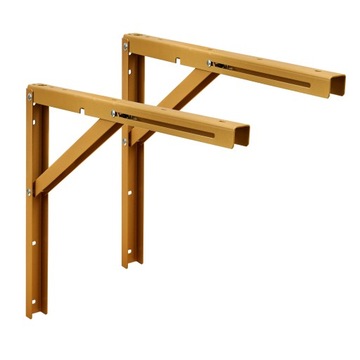 2x SKŁADANY WSPORNIK KĄTOWNIK POD PÓŁKĘ 400 ZŁOTY