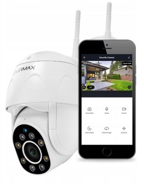 KAMERA ZEWNĘTRZNA OBROTOWA IP WiFi CAMSPOT 4.9 FULL HD MONITORING RJ-45 IR