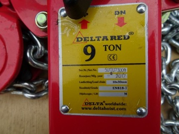 ЛЕБЕДКА ЦЕПНАЯ KIFOR 9T DELTARED DR.0.050