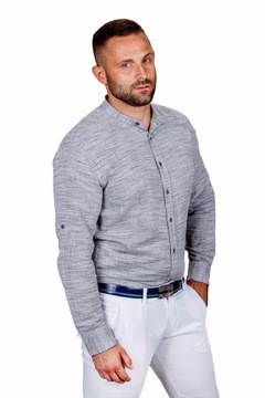 Серая рубашка XL из 100% хлопка Мужская одежда Espada
