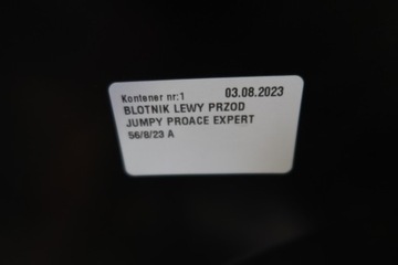 BLATNÍK LEVÝ PŘEDNÍ JUMPY PROACE EXPERT