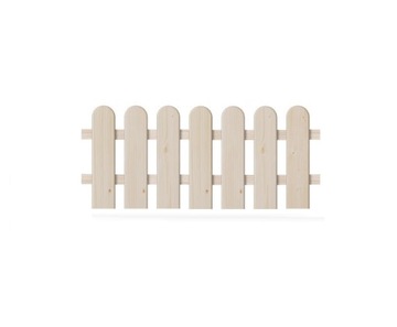 Drewniany płotek ogrodowy 100 x 40 cm W2 SZTACHETOWY świerkowy PALISADA