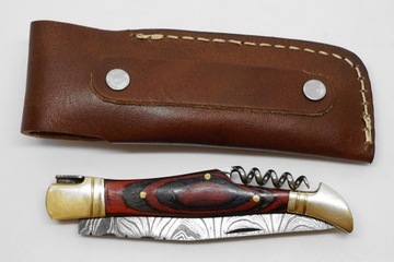 TK nóż składany scyzoryk damast damasceńskiej na wzór Laguiole