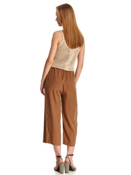 TOP SECRET SPODNIE KULOTY CULOTTE 7/8 CAMEL LYOCELL RESERVED MOHITO H&M C&A