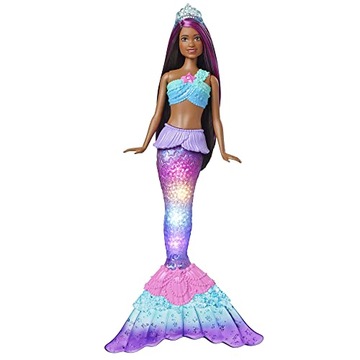 Mermaid Barbie Doll with Water-Activated Twinkle Light-Up Tail, Barbie Drea