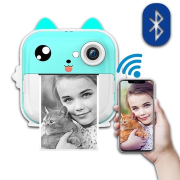 МИНИ-ТЕРМОПРИНТЕР DRUKUŚ 2.0 КАМЕРА МГНОВЕННОЙ РАБОТЫ + 8 РОЛИКОВ