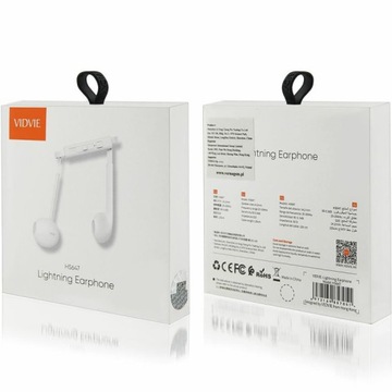 НАУШНИКИ ВСТРОЕННЫЙ МИКРОФОН VIDVIE ВЫХОД LIGHTLING ДЛЯ IPHONE SUPER BASS