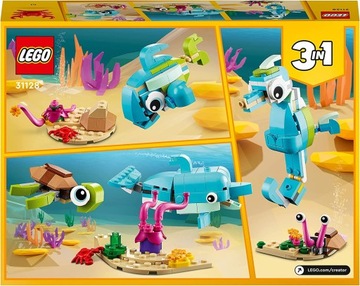 LEGO Creator 3 в 1 31128 Дельфин и черепаха