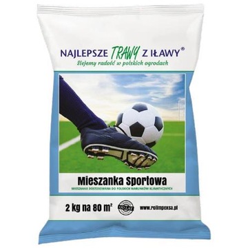 TRAWA Z IŁAWY MIESZANKA SPORTOWA 2 KG ODPORNA NA DEPTANIE