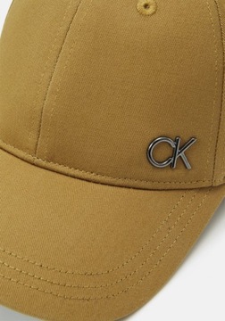 Czapka z daszkiem CALVIN KLEIN brązowa bejsbolówka z logo CK