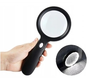 УВЕЛИЧЕНИЕ 12 светодиодов 10X ДИАМЕТР ЛИНЗЫ 82 мм ПОДСВЕТКА