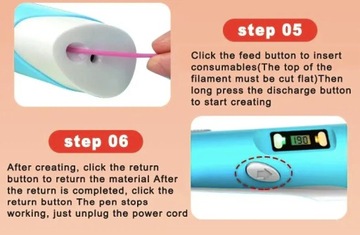 ШАРИКОВАЯ 3D ПРИНТЕР ДЕТСКИЙ РУЧКА ВОЛШЕБНЫЙ НАБОР + КАРТРИДЖИ 9 МЕТРОВ