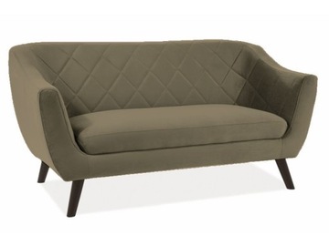 SOFA MOLLY 2 VELVET OLIWKA BLUVEL 77 / WENGE