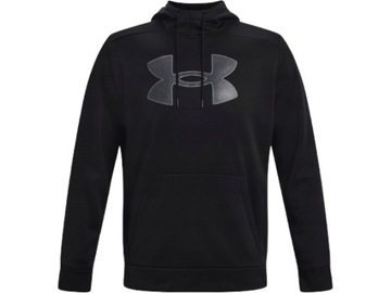 Bluza z kapturem męska Under Armour Fleece Big Logo czarna rozmiar S