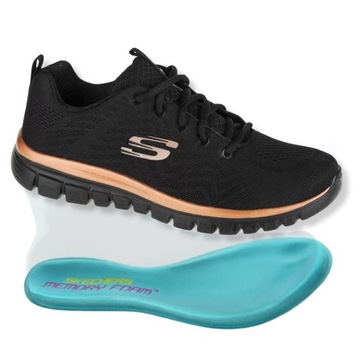 Skechers Buty Damskie Graceful Get Zapamiętują Kształt Stopy Przewiewne 41