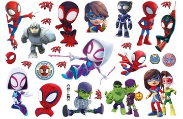 Tatuaże zmywalne dla dzieci SPIDEY CG403