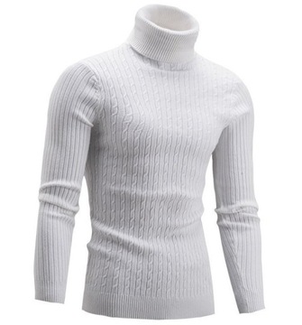 Golf sweter męski dopasowany