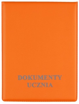 LEGITYMACJA OKŁADKA na DOKUMENTY OZDOBNA Etui Pomarańczowe ucznia Biurfol