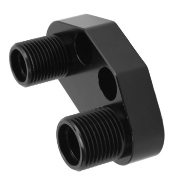 Czarny metalowy zestaw montażowy kolektora