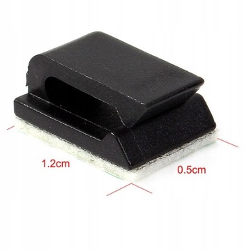 Mocowanie Organizer kabli przewodów 12 x 5mm 10SZT