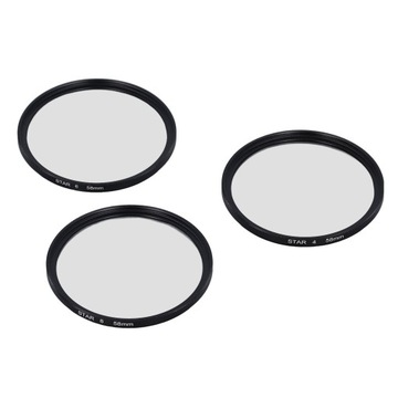 3 szt. 58mm filtr gwiezdny szkło optyczne 4 6 8 punktów Slim XU