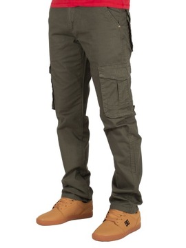 Мужские брюки-карго Ш:37 96 CM оливкового цвета