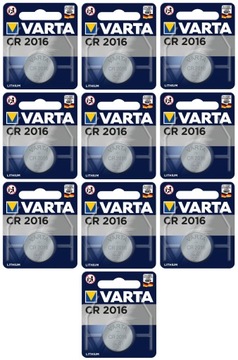 bateria Varta CR2016, ECE2016, DL2016 - 10 szt.