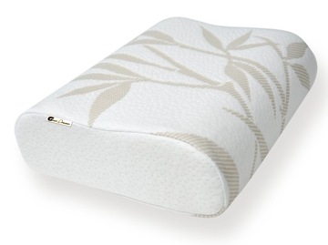 Poduszka turystyczna POLA Bamboo komfort 30x25 visco Memory Foam podróżna