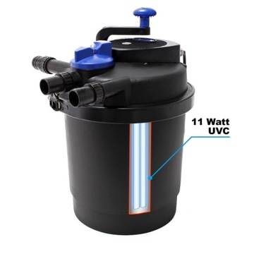 Напорный фильтр для пруда объемом до 6000 л SunSun CPF-2500 с УФ-лампой мощностью 11 Вт.