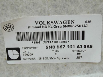 ХЕДЛАЙН VW GOLF V VI PLUS 2005-2013 гг. ОРИГИНАЛ