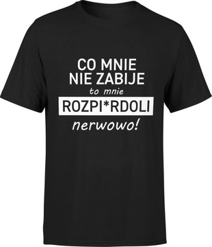 ŚMIESZNE KOSZULKI MĘSKIE Z NAPISEM PREZENTY R. 3XL KOSZULKA MĘSKA T-SHIRT