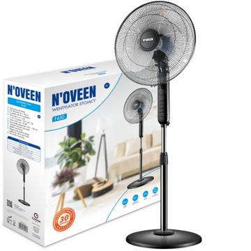 CICHY WENTYLATOR PODŁOGOWY STOJĄCY WIATRAK 40CM