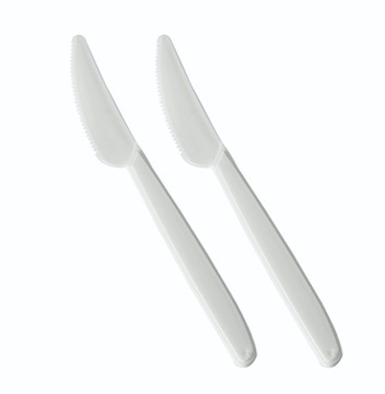 NOŻE jednorazowe plastikowe PREMIUM twarde 50szt