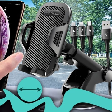 АВТОДЕРЖАТЕЛЬ ДЛЯ ТЕЛЕФОНА, ОКНА, ДОСКИ, ДЕРЖАТЕЛЬ В АВТОМОБИЛЕ + КАБЕЛЬ