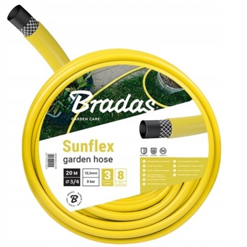 WĄŻ OGRODOWY MOCNY 3/4 20M ROZCIĄGLIWY ZWIJANY