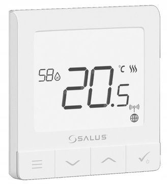SALUS SQ610 PRZEWODOWY STEROWNIK TEMPERATURY ULTRA CIEŃKI -CERTYFIKAT ERP V