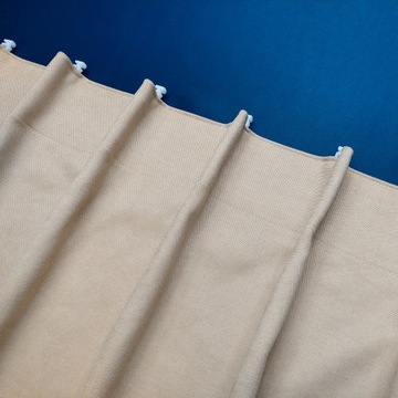 Лента-струна для штор и портьер шириной 7,5 см, 1:1,5.