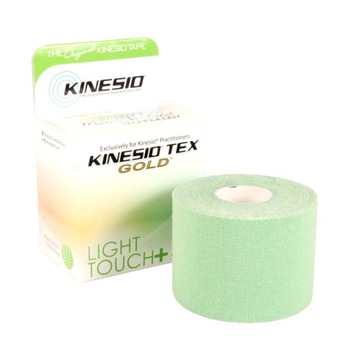 KINESIO TEX GOLD LIGHT TOUCH TAŚMA dla alergików do wrażliwej skóry ZIELONA