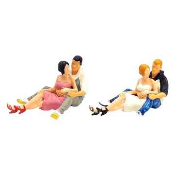 2x 1/64 figurka pary Street Building Train Micro