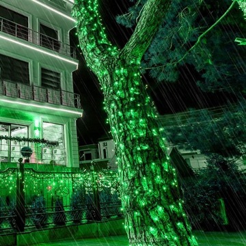 Рождественские елочные гирлянды 100 светодиодов 8,5 м НА УЛИЦЕ В ПОМЕЩЕНИИ ЗЕЛЕНЫЕ РОЖДЕСТВЕНСКИЕ гирлянды