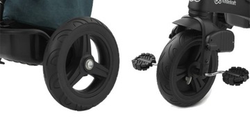 Поворотный трехколесный велосипед Kinderkraft EasyTwist с толкателем и аксессуарами