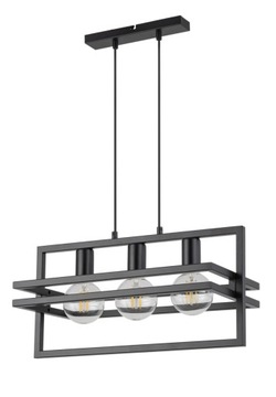SIGMA Nowoczesna lampa LED MERCI 3 lampa wisząca czarny LED