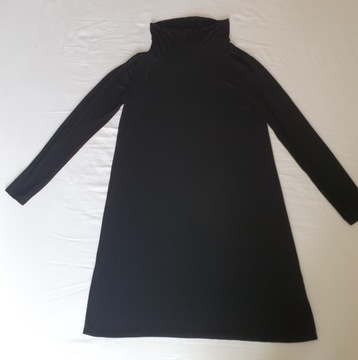 'S MAX MARA czarna sukienka oversize r. M/L elastyczna wiskoza