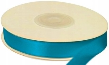 Wstążka Tasiemka satynowa 12 mm - 25 m - TURKUSOWA